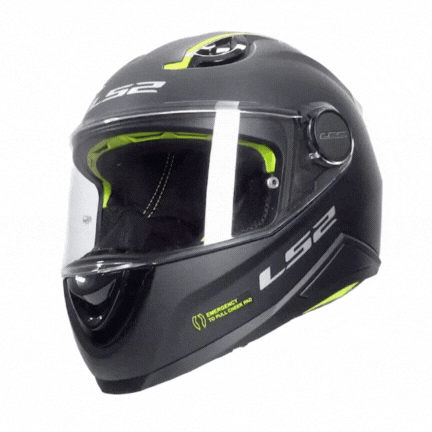 LS2 KID MAT SİYAH ÇOCUK KASK ürün görseli