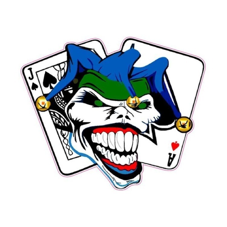 JOKER KAFA İSKAMBİL KAĞIDI STİCKER ürün görseli