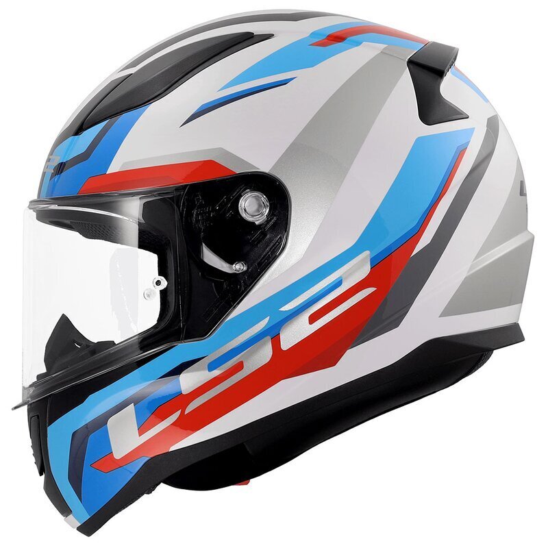 LS2 RAPID 2 HYPER BEYAZ-MAVİ-KIRMIZI KASK ürün görseli