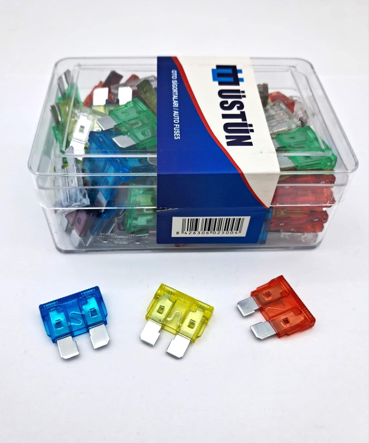 BIÇAK SİGORTA KARIŞIK (5/7,5/10/15/20/25/30 AMP (ÇOĞUNLUK 10/15/20 AMP’DEN OLUŞUR)(1 KUTU = 100 ADET) ürün görseli