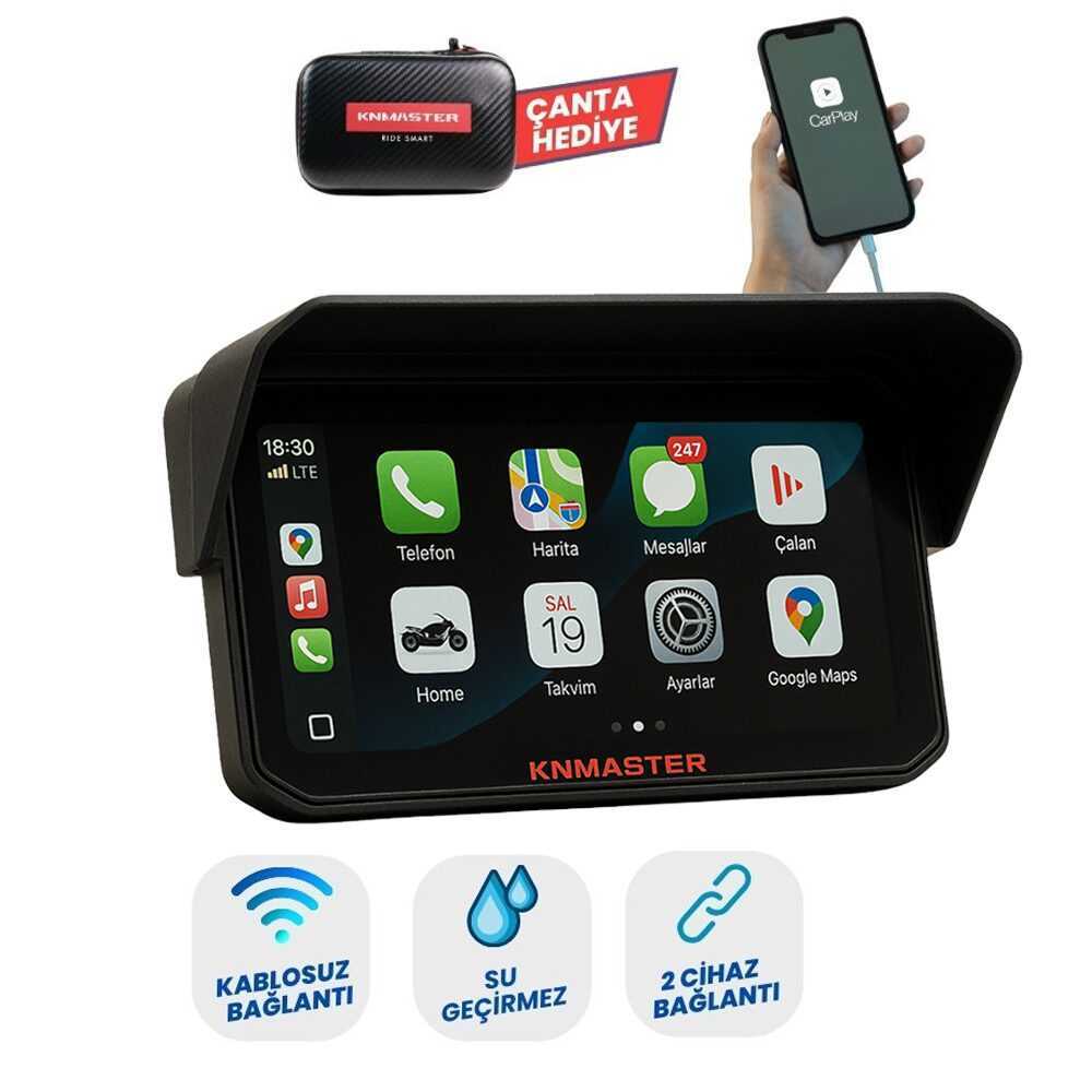 Knmaster Motoplay 1000 6.25 Kablosuz Carplay & Android Auto De ürün görseli