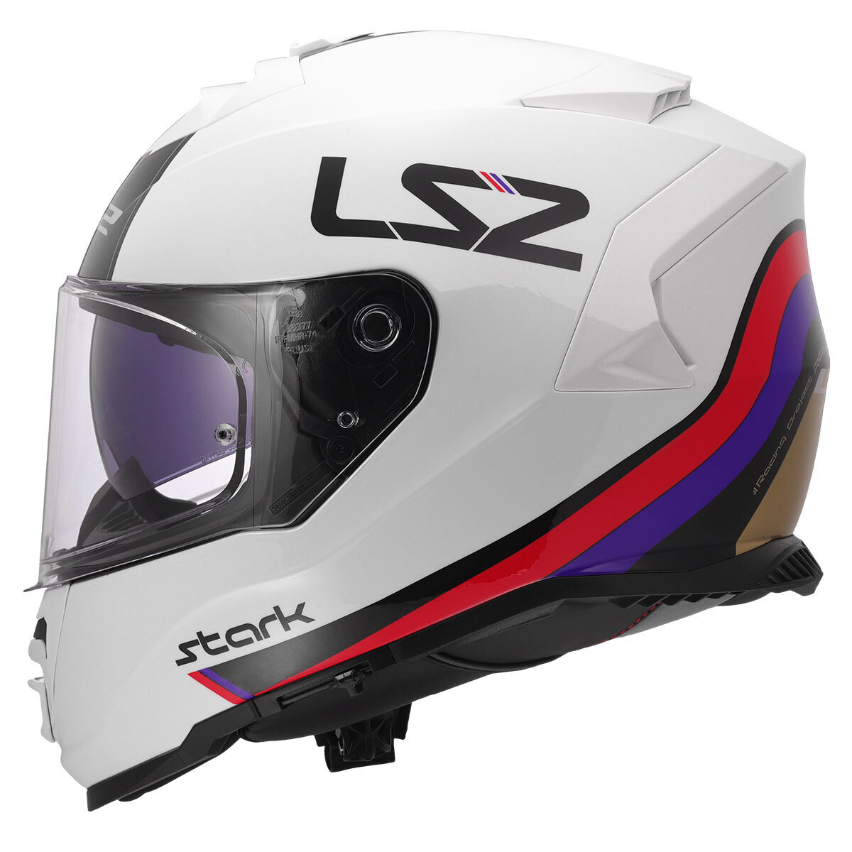 LS2 STORM 2 STARK BEYAZ-KIRMIZI-MAVİ-SARI KASK ürün görseli