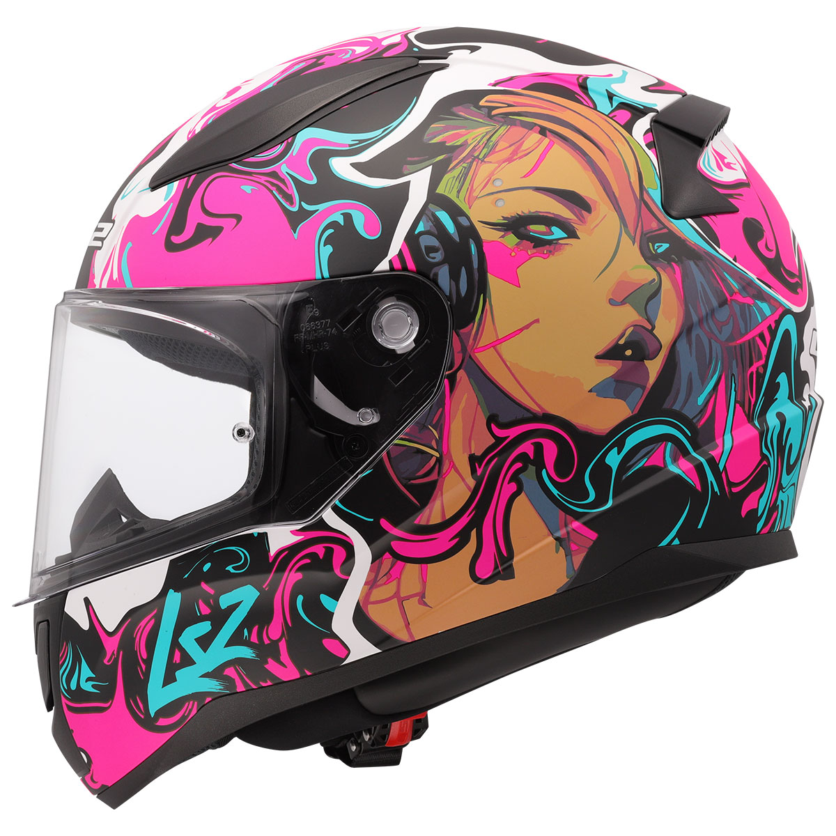 LS2 RAPID 2 CYBERG MAT MOR KASK ürün görseli
