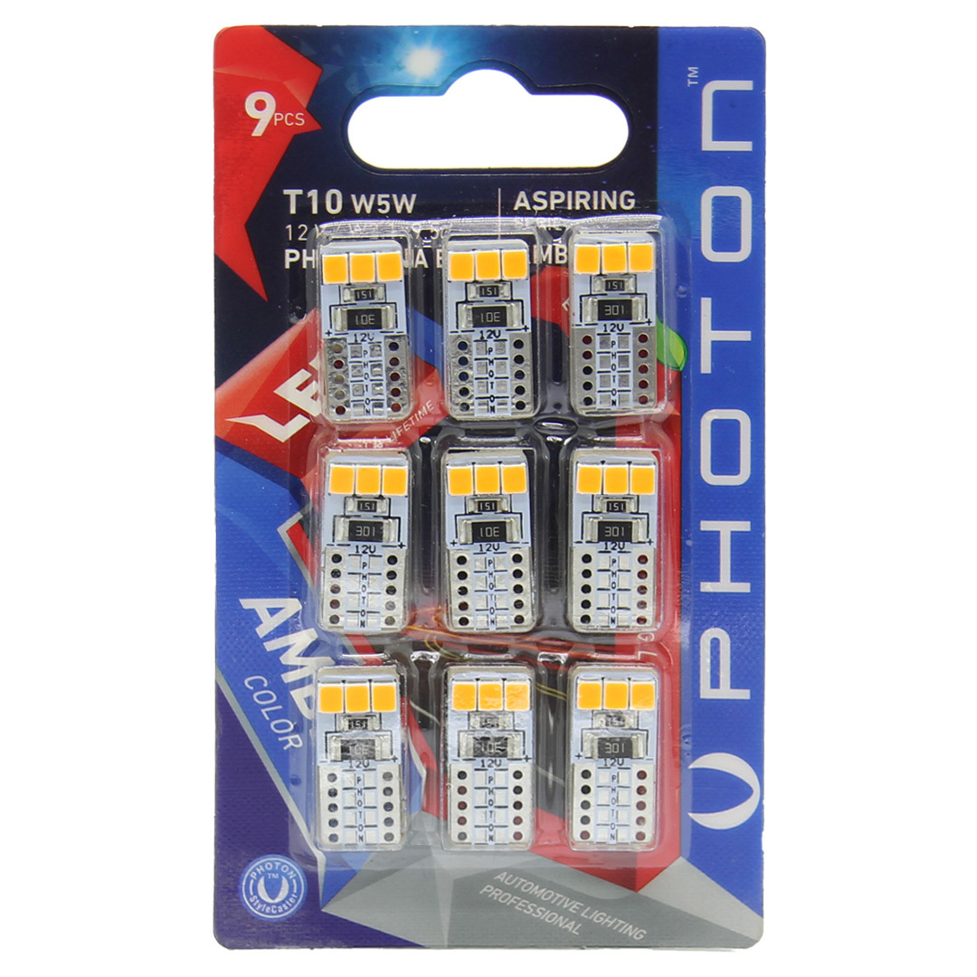PHOTON T10 W5W 12V AMBER ASPIRING LED ürün görseli