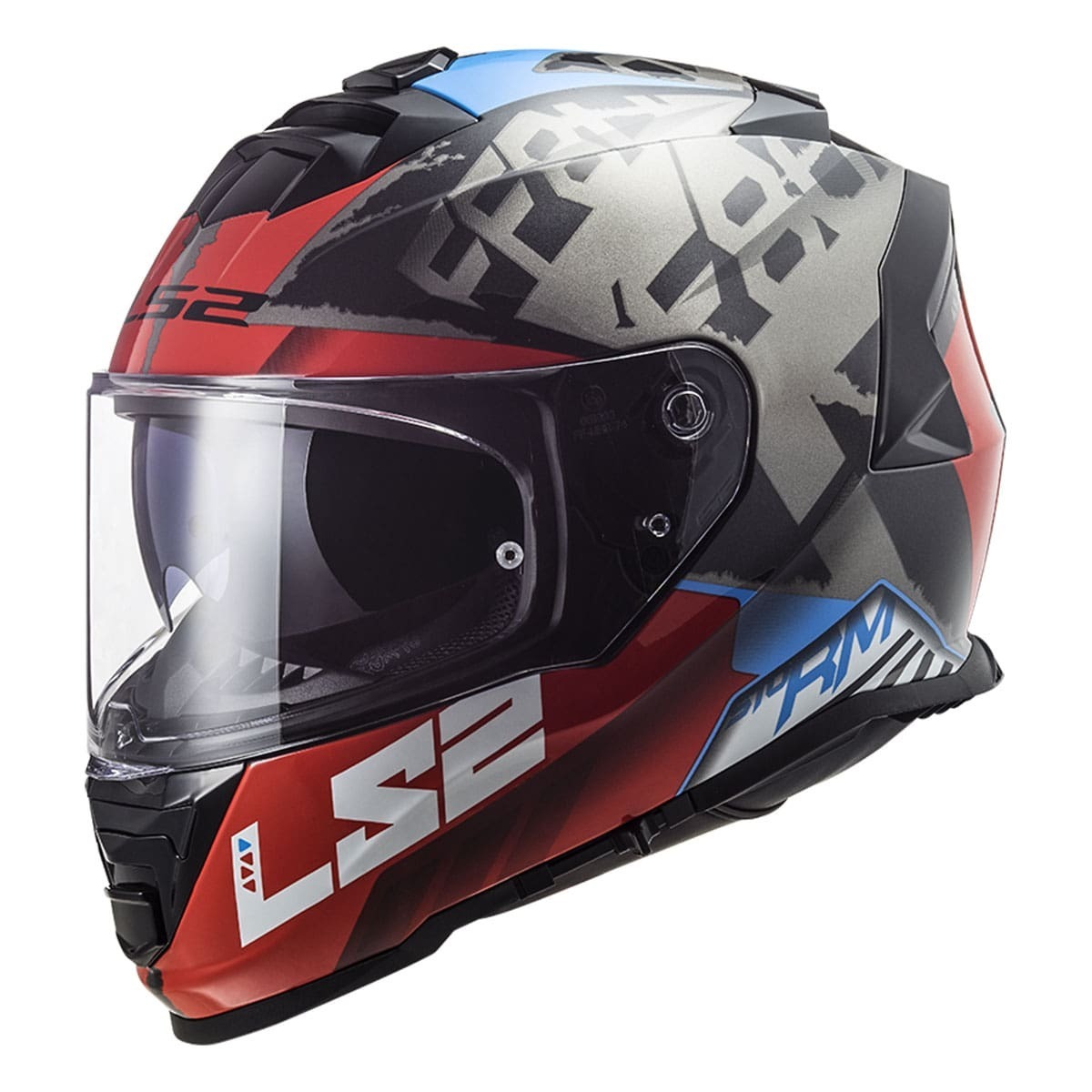 LS2 STORM 2 SPRINTER MAT SİYAH-KIRMIZI-TITANIUM KASK ürün görseli