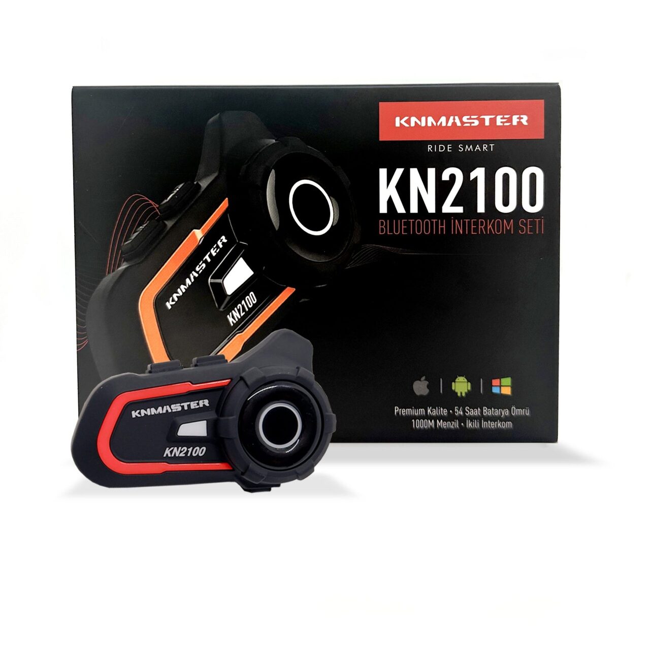Knmaster Kn2100 Kask Intercom Bluetooth Intercom Kulaklık Seti Mavi ürün görseli