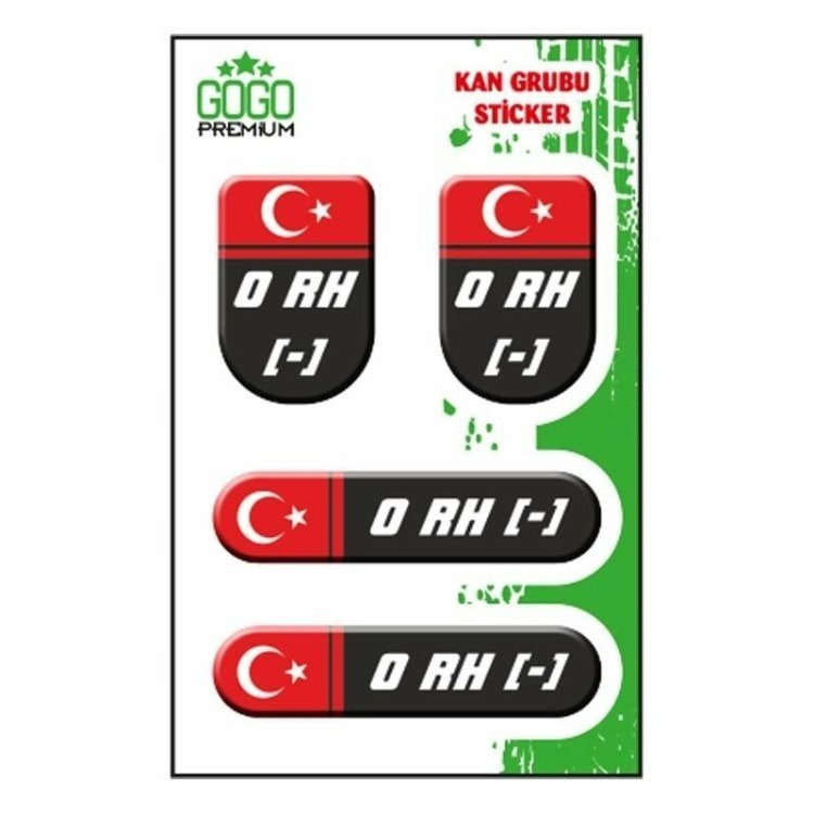 KAN GRUBU I 0 Rh(-) STİCKER ürün görseli
