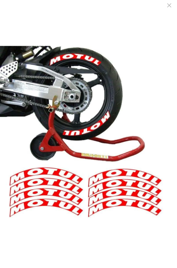MOTUL KIRMIZI 3D LASTİK YANAK YAZISI ürün görseli
