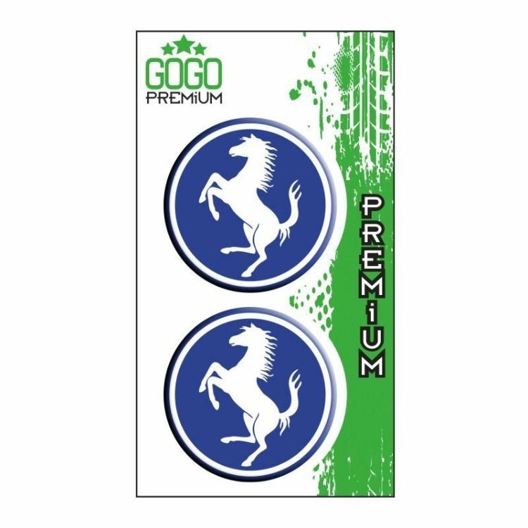 FERRARİ LOGO MAVİ STİCKER ürün görseli