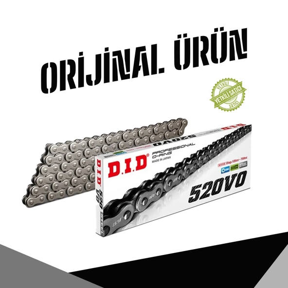 DID 520ORİNG ÇELİK ZİNCİR-106 BAKLA ürün görseli