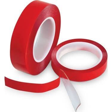 ÇİFT TARAFLI BANT 20MM * 5MT KIRMIZI ŞEFFAF (1 PAKET = 5 ADET) ürün görseli