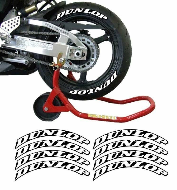 DUNLOP BEYAZ 3D LASTİK YANAK YAZISI ürün görseli