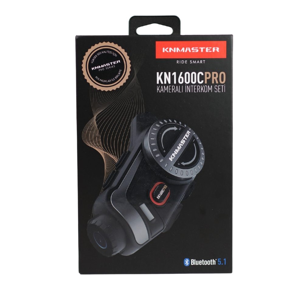 KNMASTER KN1600C PRO Kameralı Motosiklet Bluetooth Intercom Kulaklık Seti ürün görseli