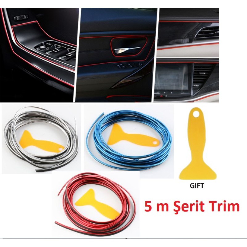 ARABA DEKORASYON 5 METRE ŞERİT TRİM ürün görseli