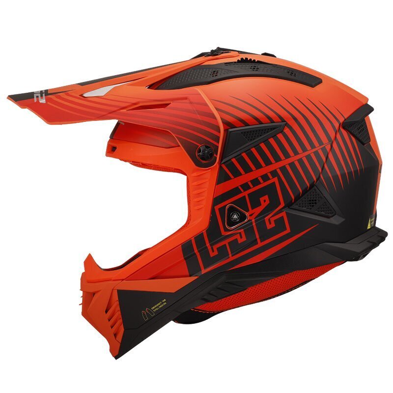 LS2 FAST 2 DUCK TURUNCU-KIRMIZI KASK ürün görseli