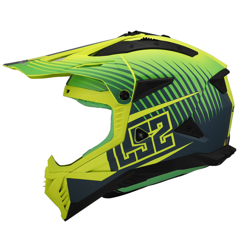 LS2 FAST 2 DUCK YEŞİL-NEON SARI KASK ürün görseli