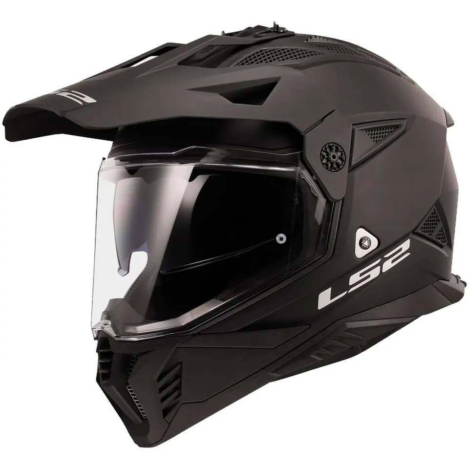 LS2 PIONEER 2 MAT SİYAH KASK ürün görseli
