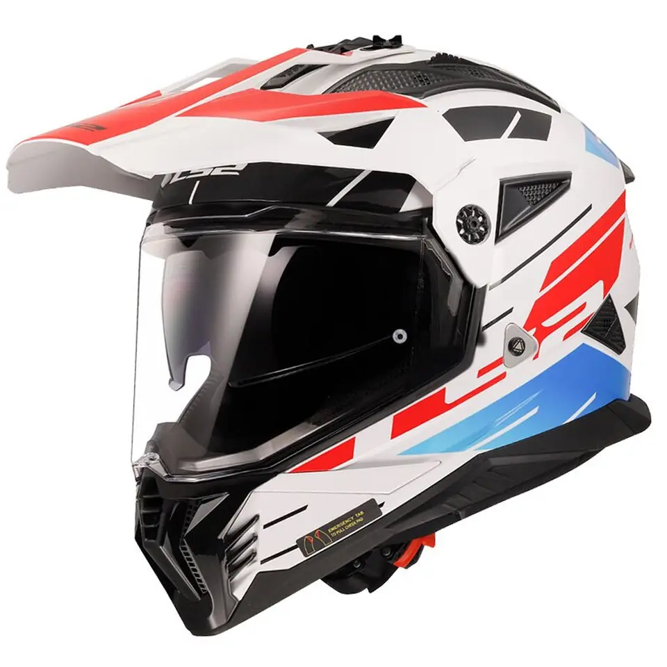 LS2 PIONEER 2 NAMIB BEYAZ-MAVİ-KIRMIZI KASK ürün görseli