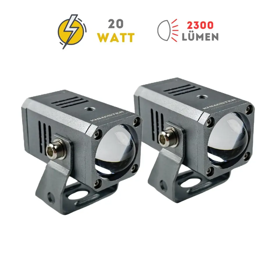Knmaster Scori 20W 3 Renkli Motosiklet Led Sis Farı ürün görseli