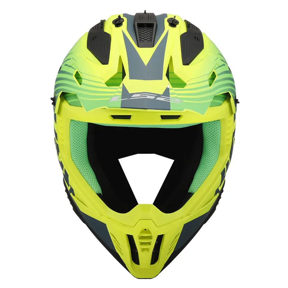 LS2 FAST 2 DUCK YEŞİL-NEON SARI KASK ürün görseli
