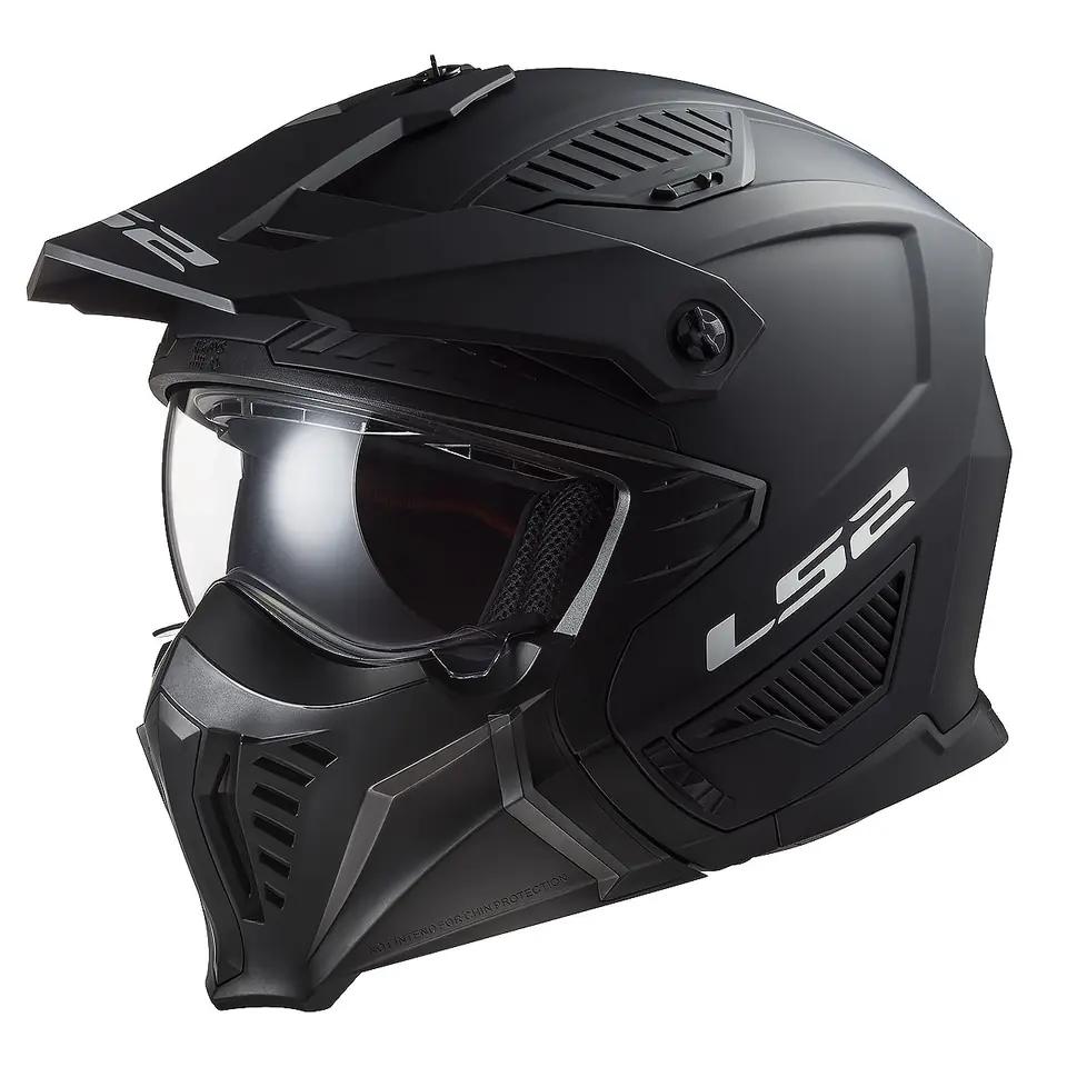 LS2 DRIFTER MAT SİYAH KASK ürün görseli
