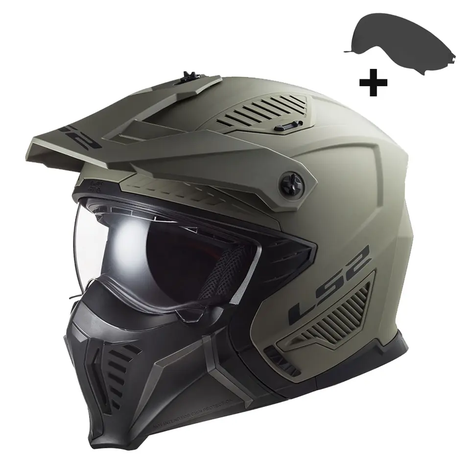 LS2 DRIFTER MAT OLIVE YEŞİL KASK ürün görseli